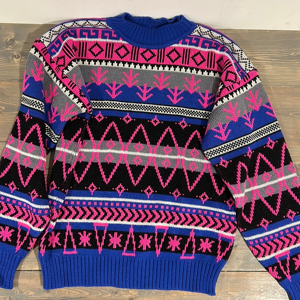 Vintage Ski Sweater- Medium
